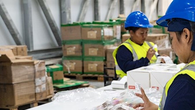 ware workers in contract logistics services