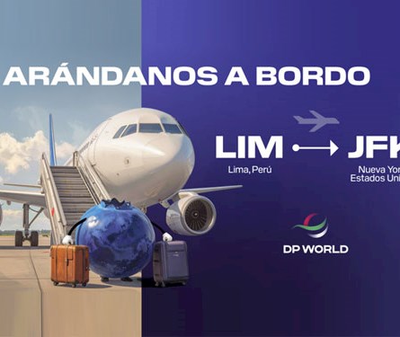 Arándanos peruanos vuelan con DP World Logistics rumbo a Nueva York
