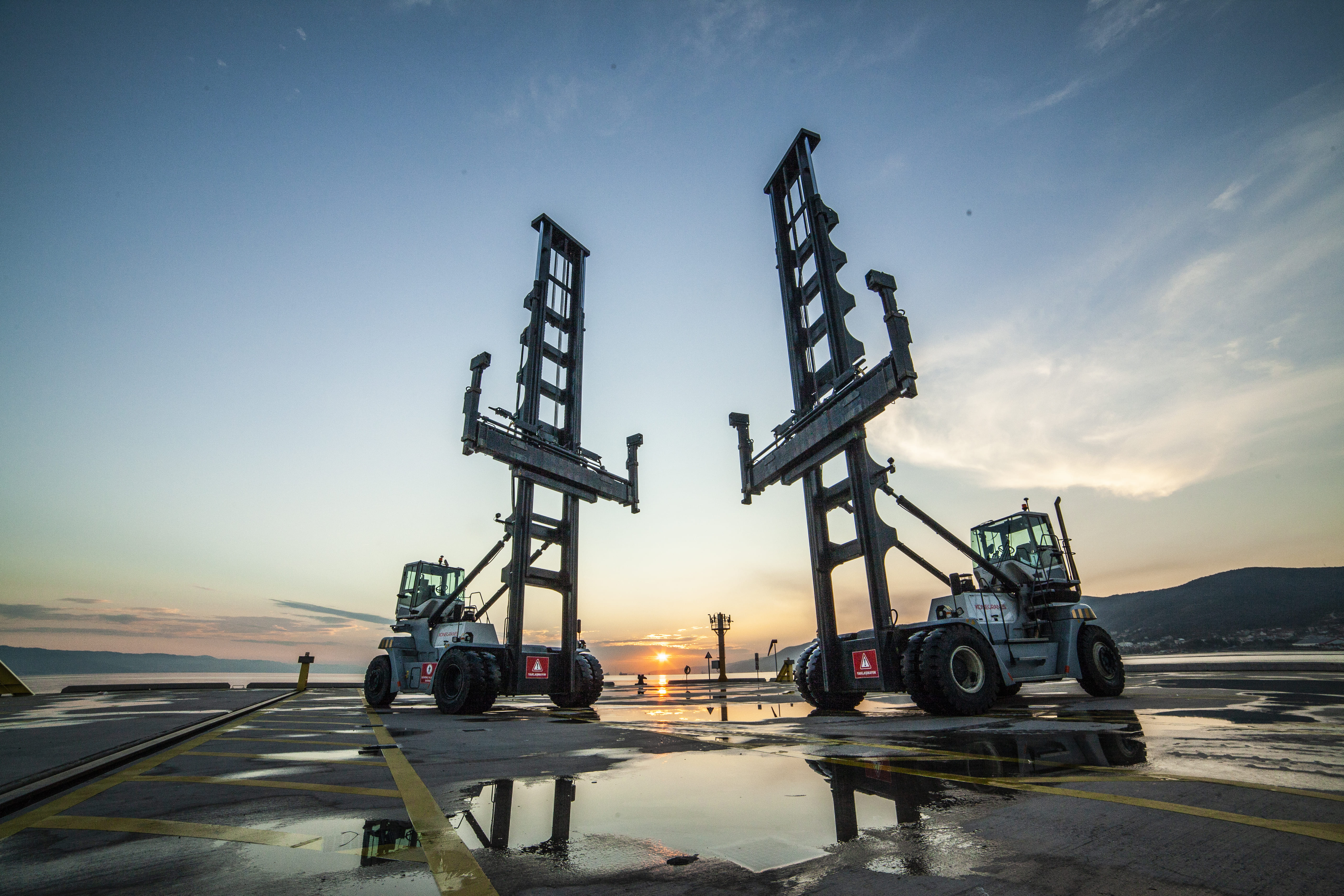 Cranes at the terminal