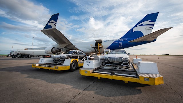 EYEP00116 2024 Belgium Freight forwarding Air Airplane Car Automotive Lige Maybach