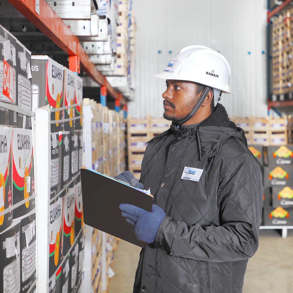 Pre-delivery inspection of perishable goods