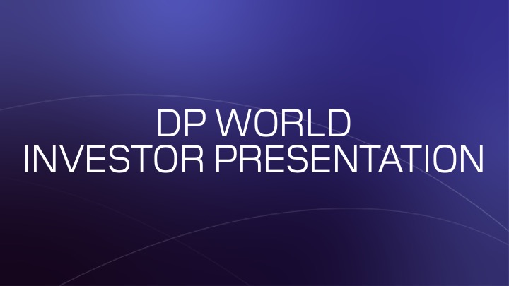 Investor Relations DP World