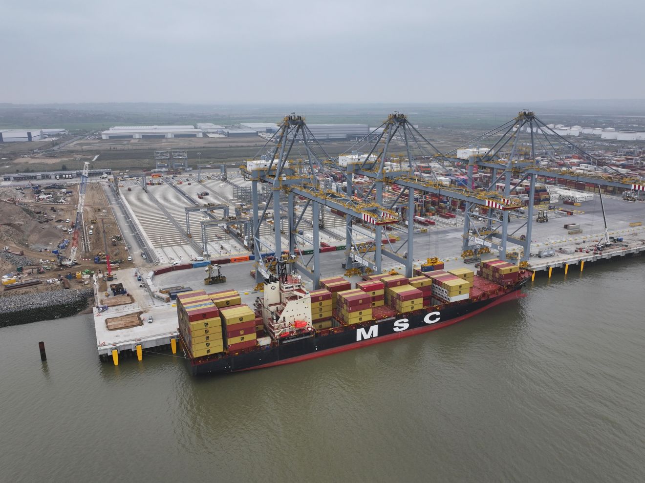 MSC Sena Arrives at London Gateway Fourth Berth